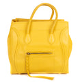 Shoulder Bag Large Phantom Luggage Large Yellow Grained Calfskin Leather