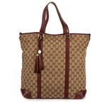 Shoulder Bag Miss GG Hobo Bag Beige Monogrammed Canvas