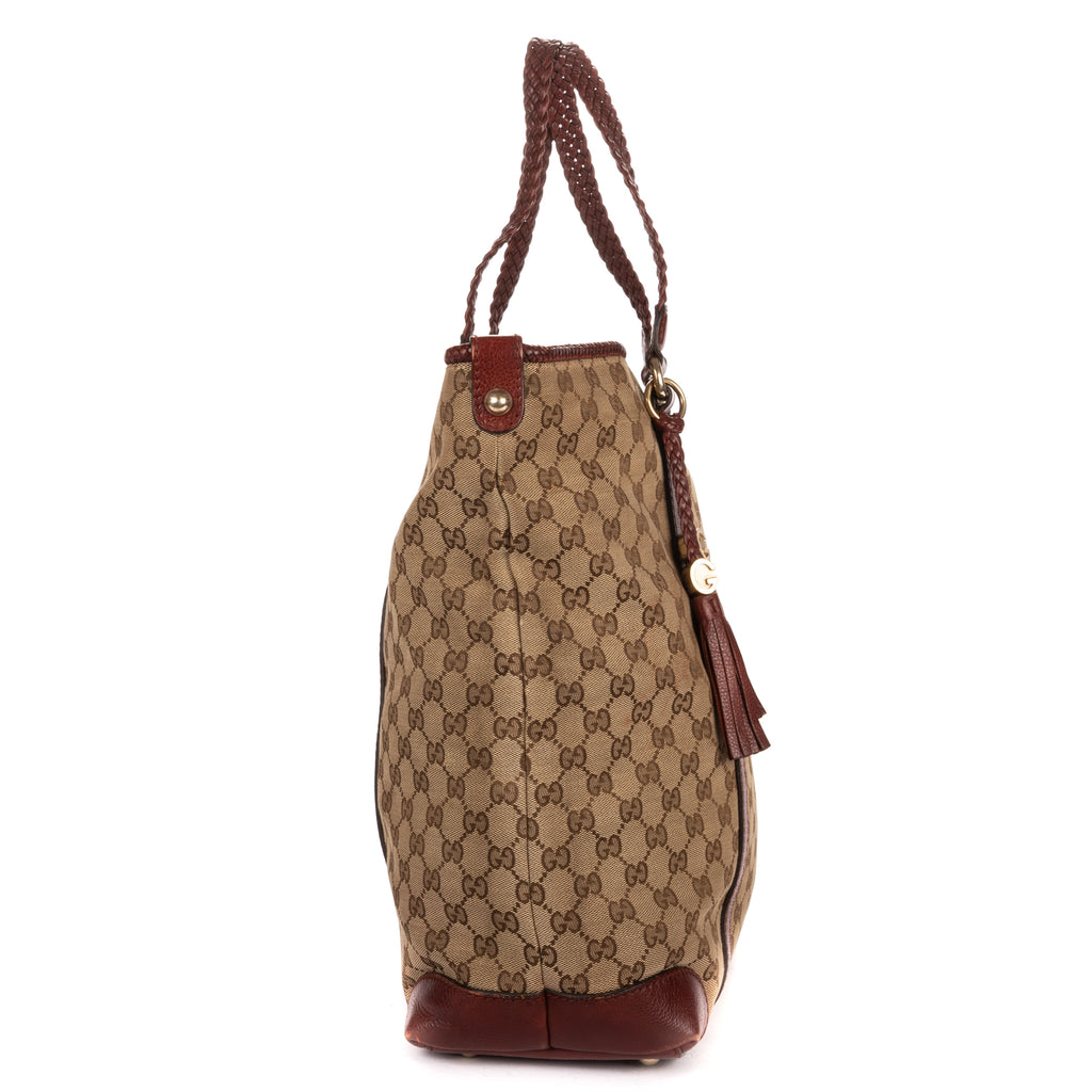 Shoulder Bag Miss GG Hobo Bag Beige Monogrammed Canvas