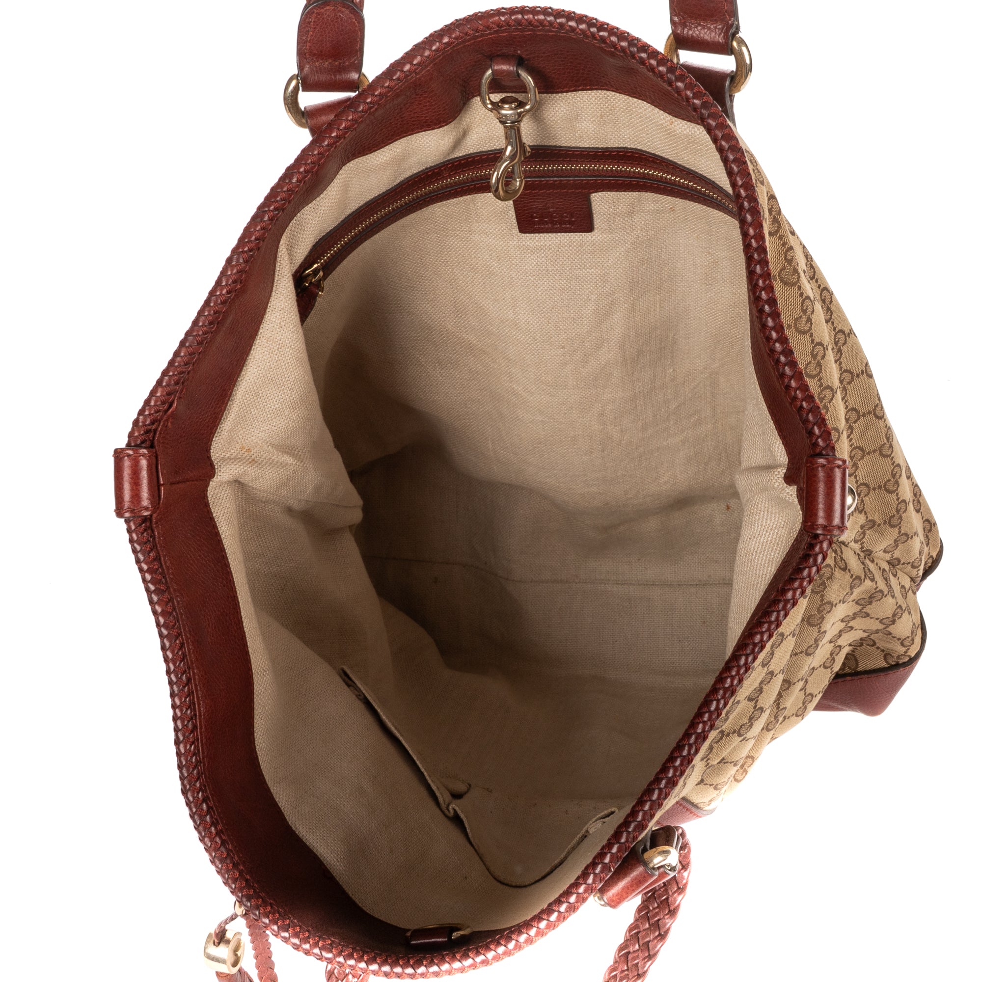 Shoulder Bag Miss GG Hobo Bag Beige Monogrammed Canvas
