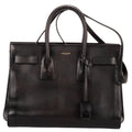 Shoulder Bag Sac de Jour Black Calfskin Leather