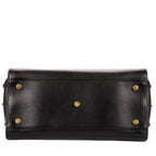 Shoulder Bag Sac de Jour Black Calfskin Leather