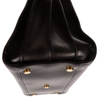 Shoulder Bag Sac de Jour Black Calfskin Leather
