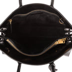 Shoulder Bag Sac de Jour Black Calfskin Leather