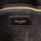 Shoulder Bag Sac de Jour Black Calfskin Leather