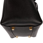 Shoulder Bag Mini Belt Bag Black Grained Calfskin Leather