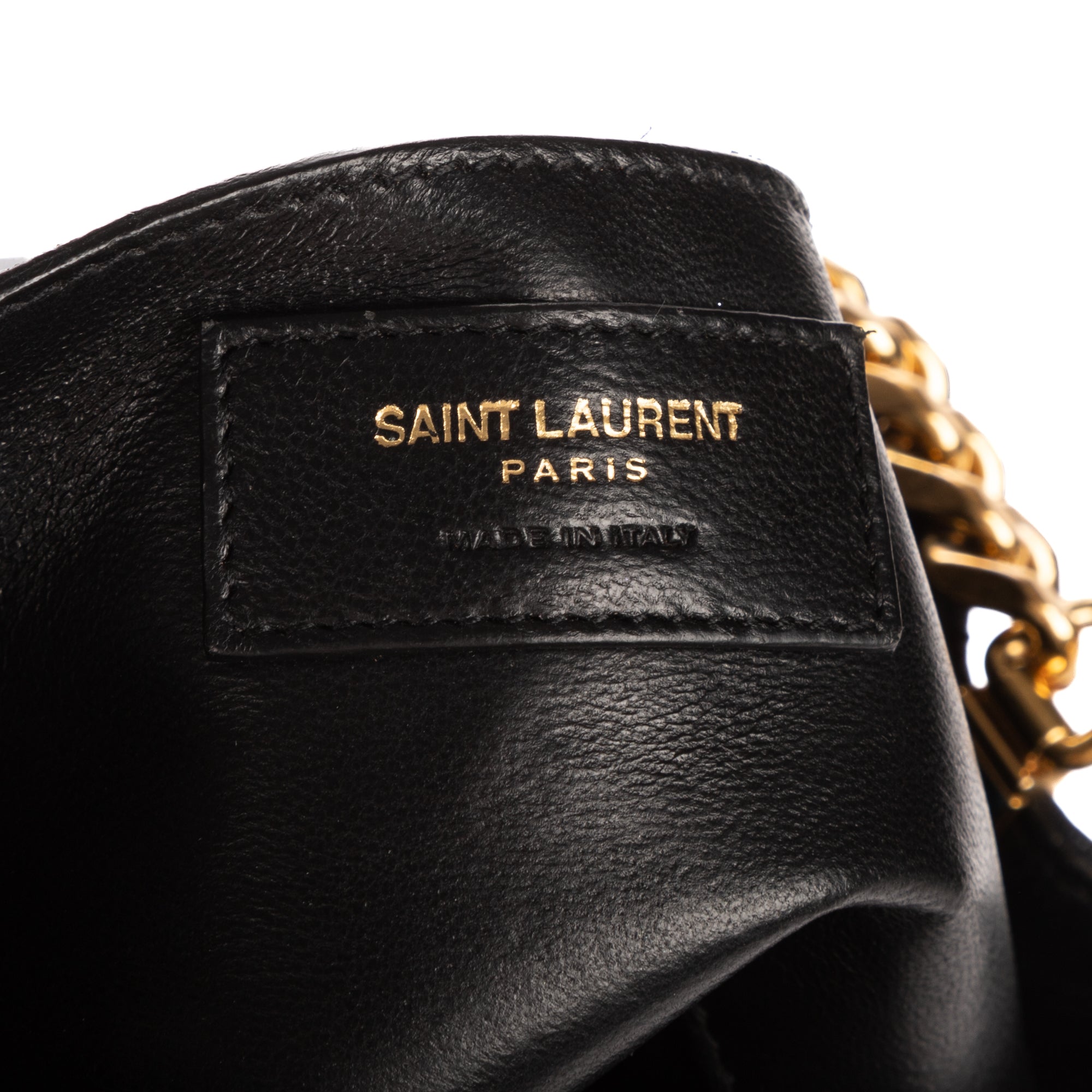 Shoulder Bag Vicky Chain Flap Crossbody Black Matelasse Calfskin Leather