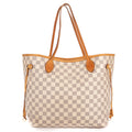 Shoulder Bag Neverfull MM Ivory Damier Azur