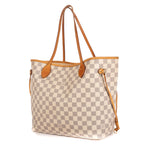 Shoulder Bag Neverfull MM Ivory Damier Azur