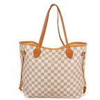 Shoulder Bag Neverfull MM Ivory Damier Azur