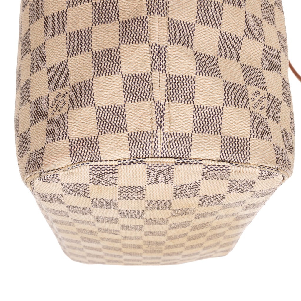 Shoulder Bag Neverfull MM Ivory Damier Azur