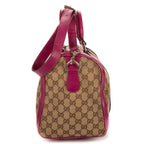 Shoulder Bag Abbey Boston Beige Monogrammed Canvas