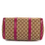Shoulder Bag Abbey Boston Beige Monogrammed Canvas