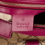 Shoulder Bag Abbey Boston Beige Monogrammed Canvas
