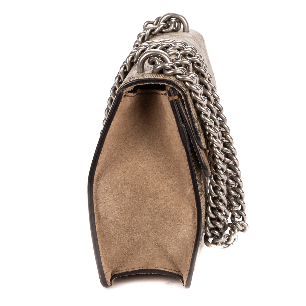Shoulder Bag Mini Dionysus Chain Crossbody Mini Beige Supreme Coated Canvas