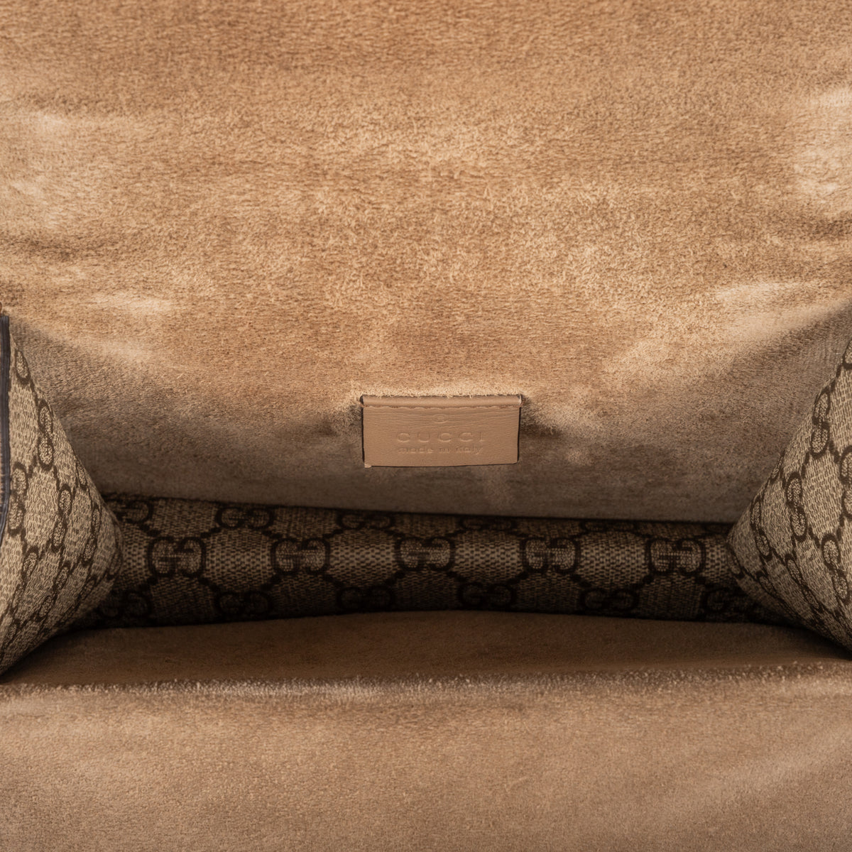 Shoulder Bag Mini Dionysus Chain Crossbody Mini Beige Supreme Coated Canvas