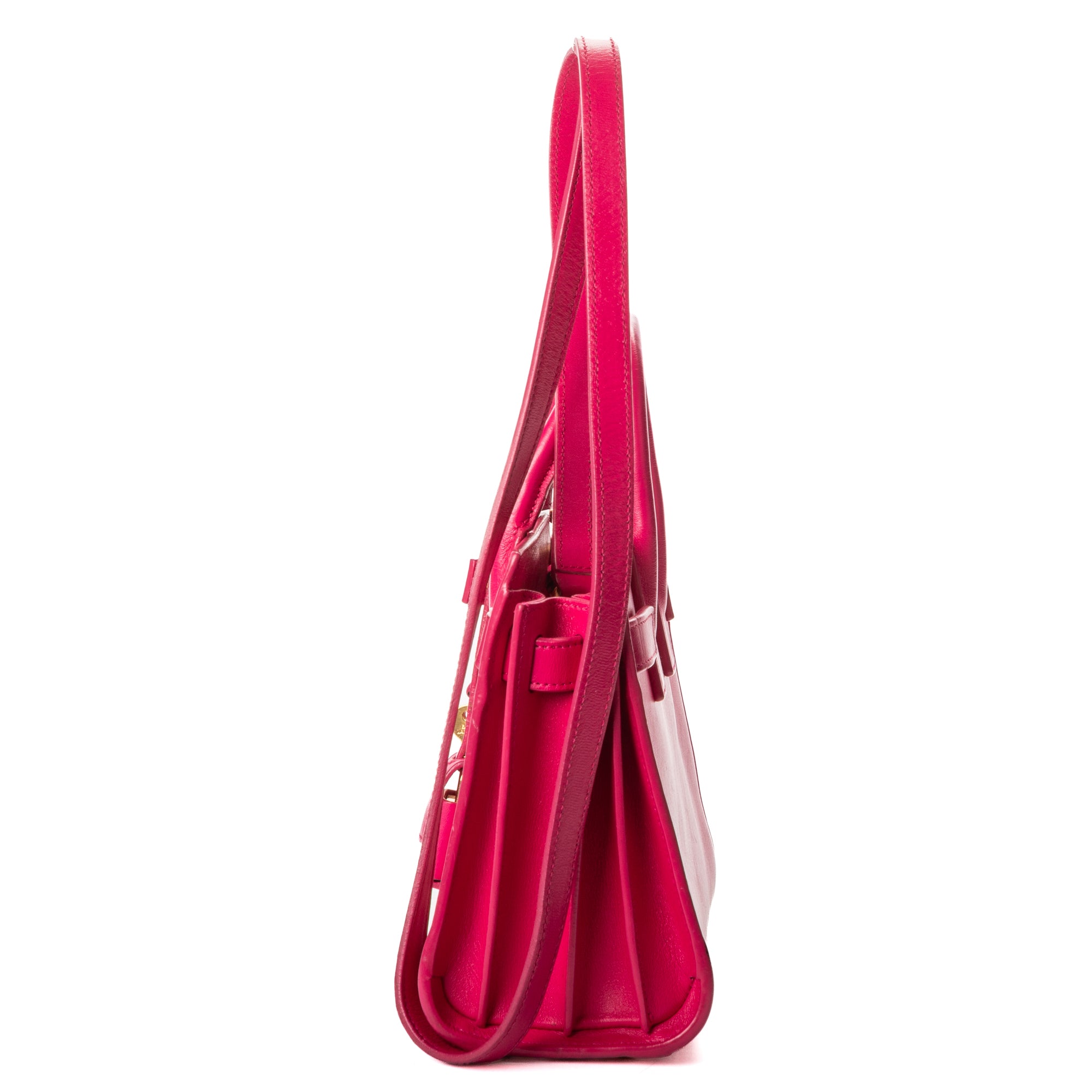 Shoulder Bag Nano Sac de Jour Pink Calfskin Leather