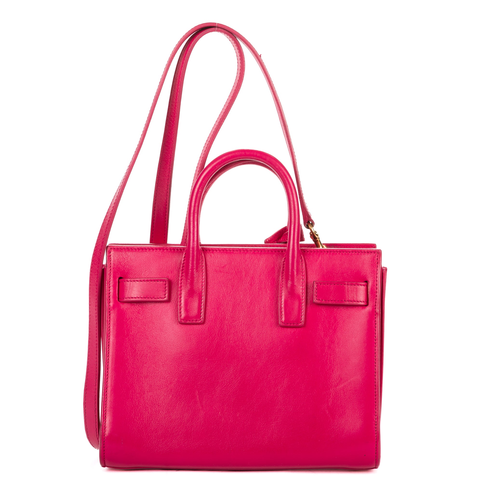 Shoulder Bag Nano Sac de Jour Pink Calfskin Leather