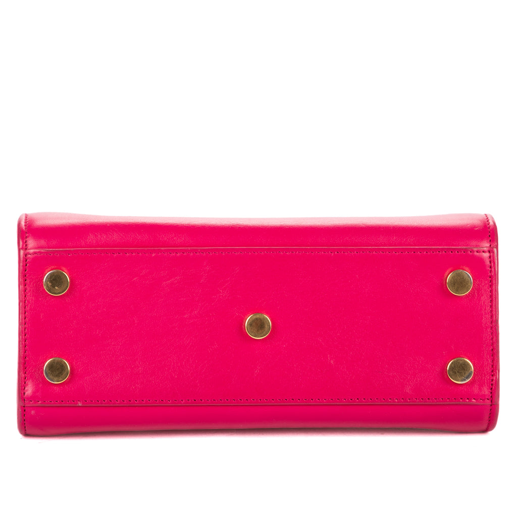 Shoulder Bag Nano Sac de Jour Pink Calfskin Leather