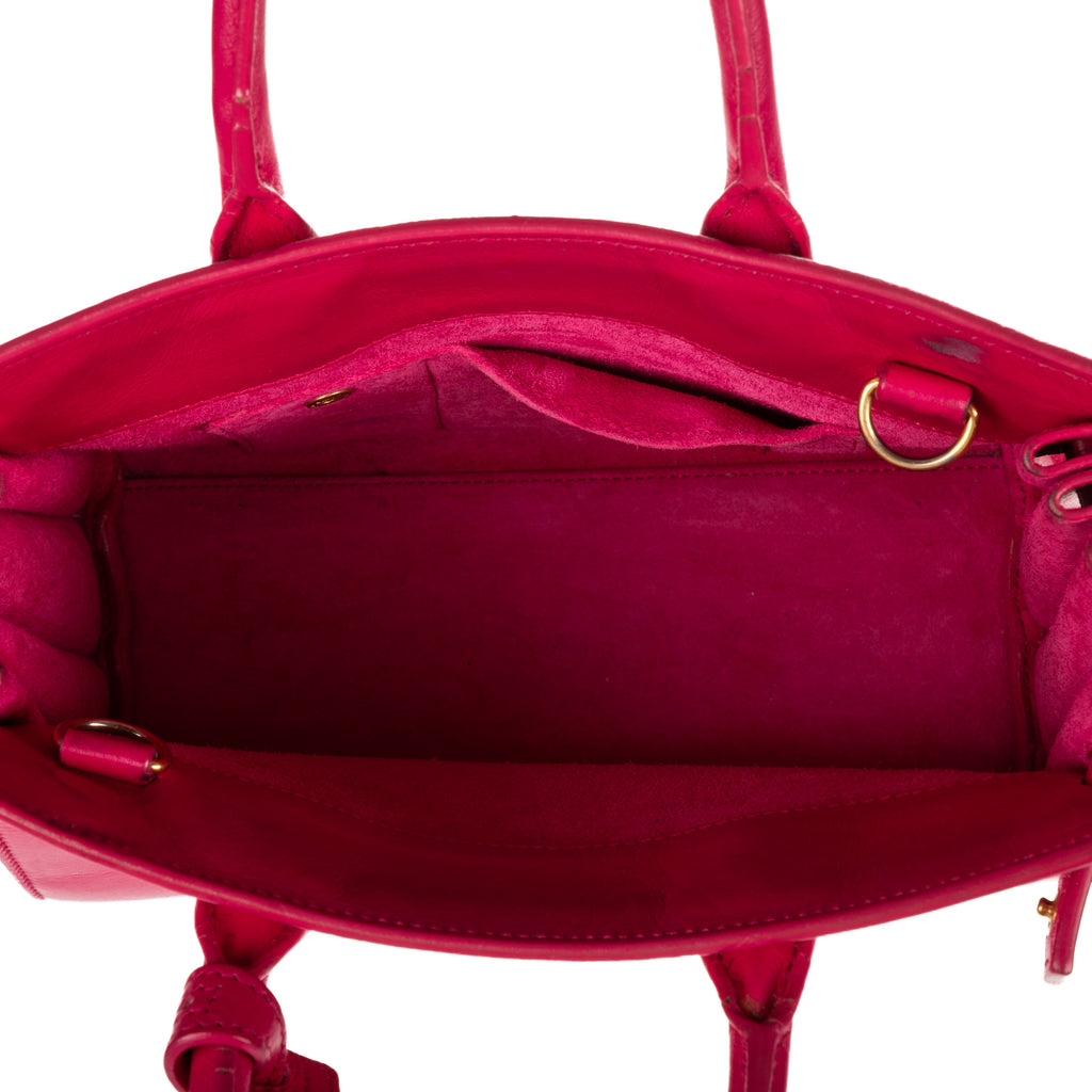 Shoulder Bag Nano Sac de Jour Pink Calfskin Leather