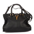 Shoulder Bag Small Cabas ChYc Small Black Calfskin Leather
