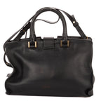 Shoulder Bag Small Cabas ChYc Small Black Calfskin Leather