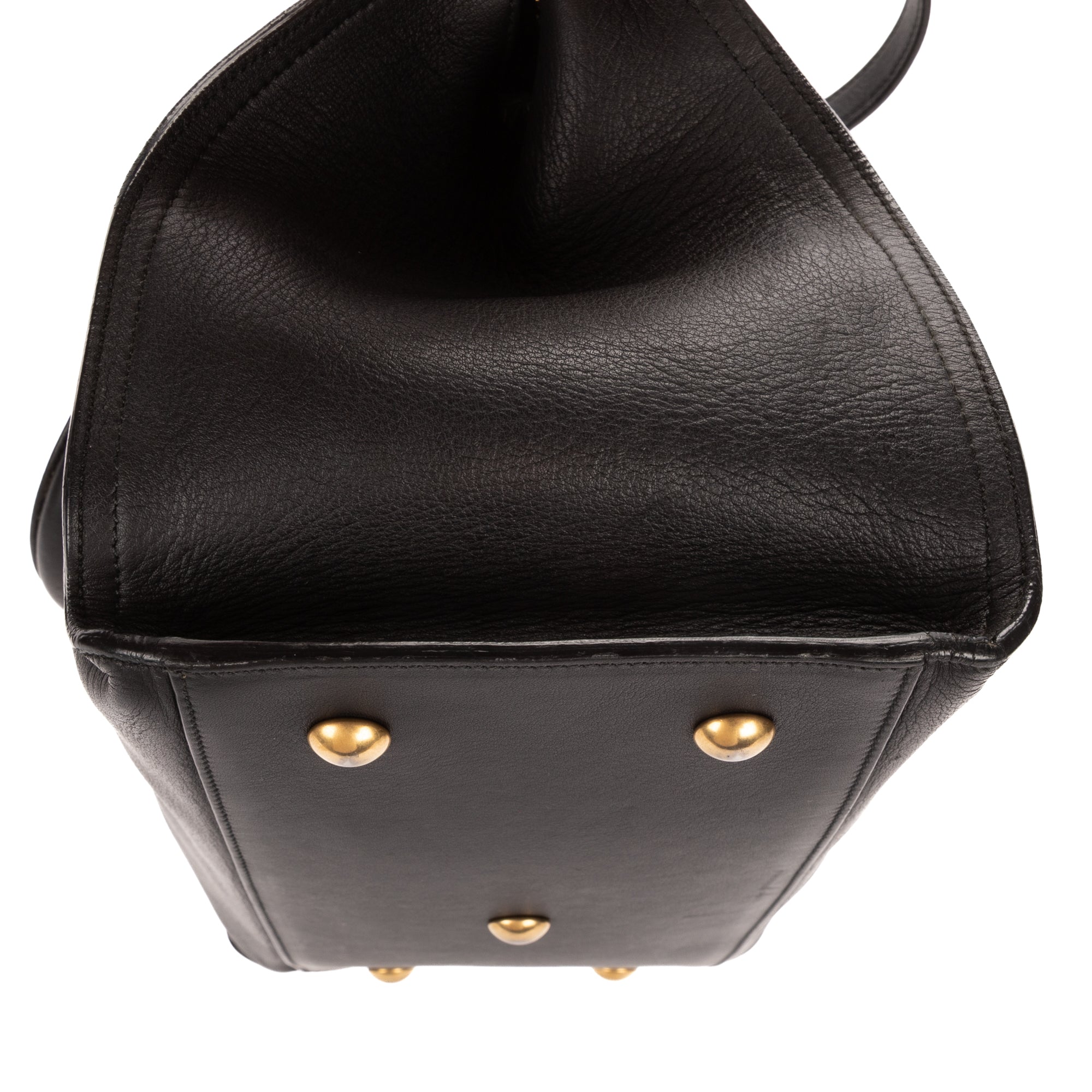 Shoulder Bag Small Cabas ChYc Small Black Calfskin Leather