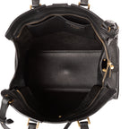 Shoulder Bag Small Cabas ChYc Small Black Calfskin Leather
