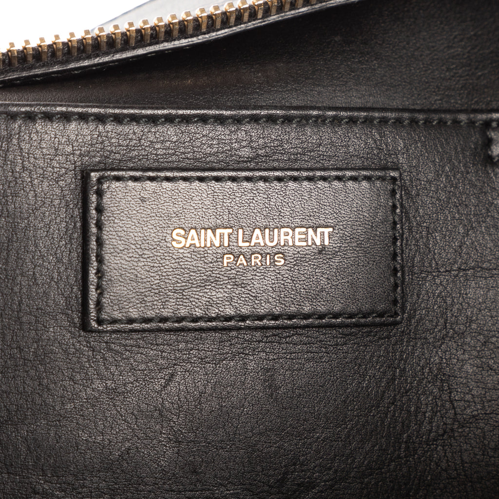 Shoulder Bag Small Cabas ChYc Small Black Calfskin Leather
