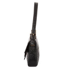 Shoulder Bag Re- Edition Baguette Black Logo Embossed Leather