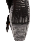 Shoulder Bag Re- Edition Baguette Black Logo Embossed Leather