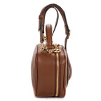 Shoulder Bag Blondie Top Handle Brown Calfskin Leather