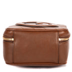 Shoulder Bag Blondie Top Handle Brown Calfskin Leather