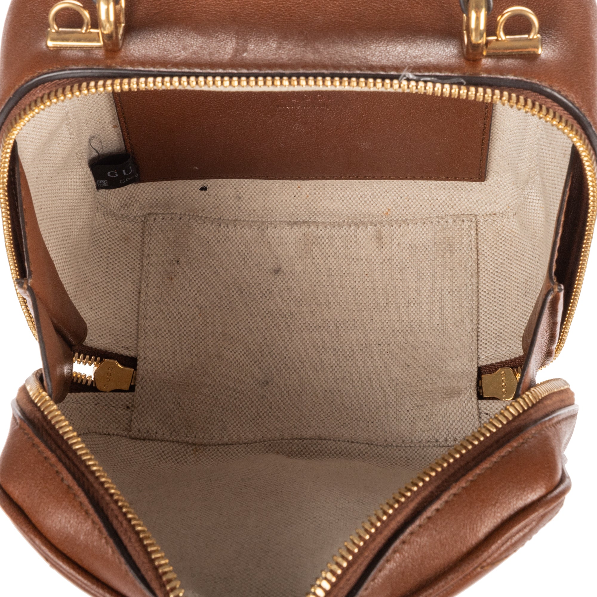 Shoulder Bag Blondie Top Handle Brown Calfskin Leather
