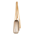 Shoulder Bag Small Kate Small Metallic Champagne Gold Embossed Calfskin Leather