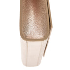 Shoulder Bag Small Kate Small Metallic Champagne Gold Embossed Calfskin Leather