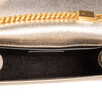 Shoulder Bag Small Kate Small Metallic Champagne Gold Embossed Calfskin Leather