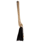 Shoulder Bag Kan U Black FF Embossed Leather