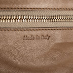 Shoulder Bag Micro Luggage Grey Smooth Calfskin Leather