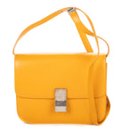 Shoulder Bag Medium Classic Box Medium Dark Yellow Smooth Calfskin Leather