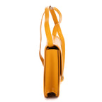 Shoulder Bag Medium Classic Box Medium Dark Yellow Smooth Calfskin Leather