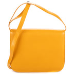 Shoulder Bag Medium Classic Box Medium Dark Yellow Smooth Calfskin Leather