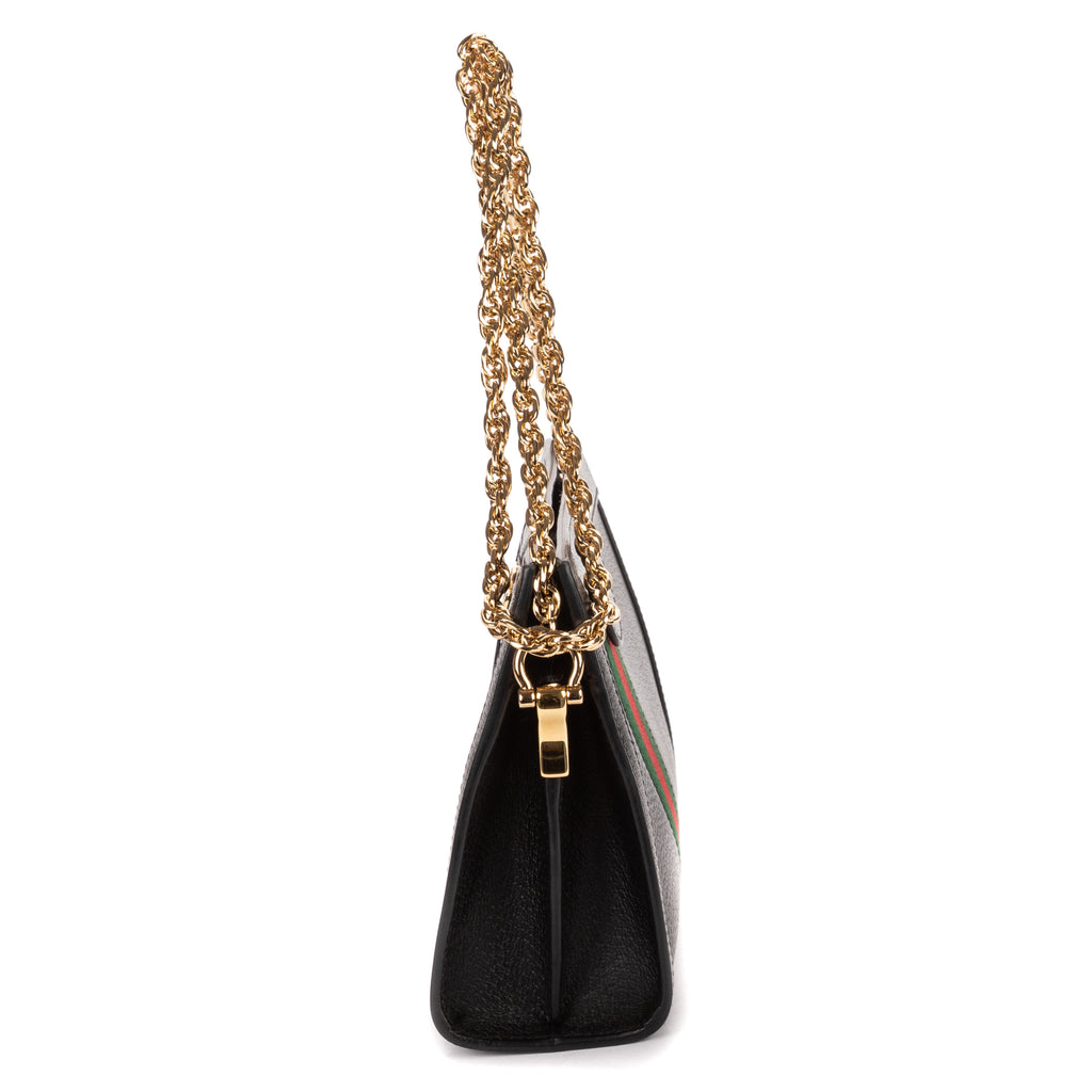 Shoulder Bag Small GG Ophidia Small Black Calfskin Leather