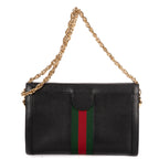 Shoulder Bag Small GG Ophidia Small Black Calfskin Leather