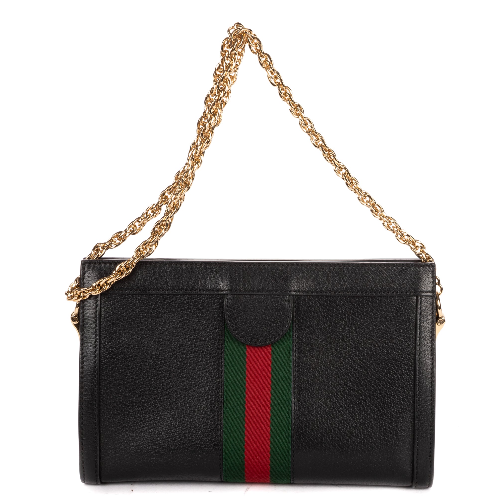 Shoulder Bag Small GG Ophidia Small Black Calfskin Leather