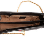 Shoulder Bag Small GG Ophidia Small Black Calfskin Leather