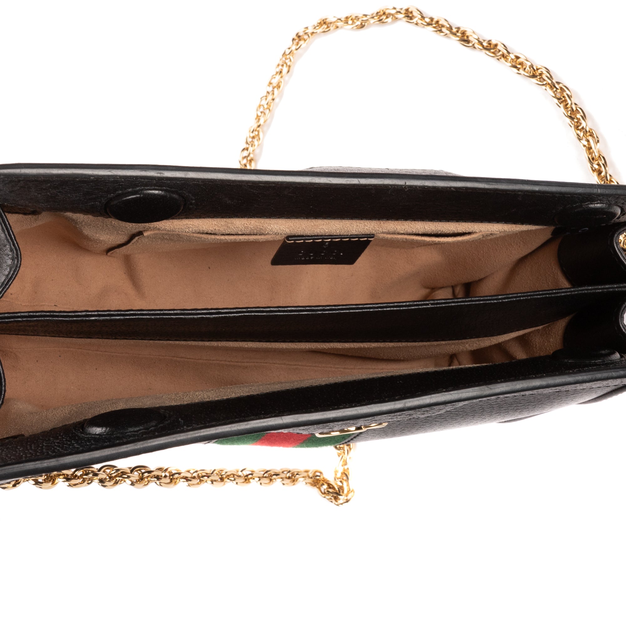 Shoulder Bag Small GG Ophidia Small Black Calfskin Leather