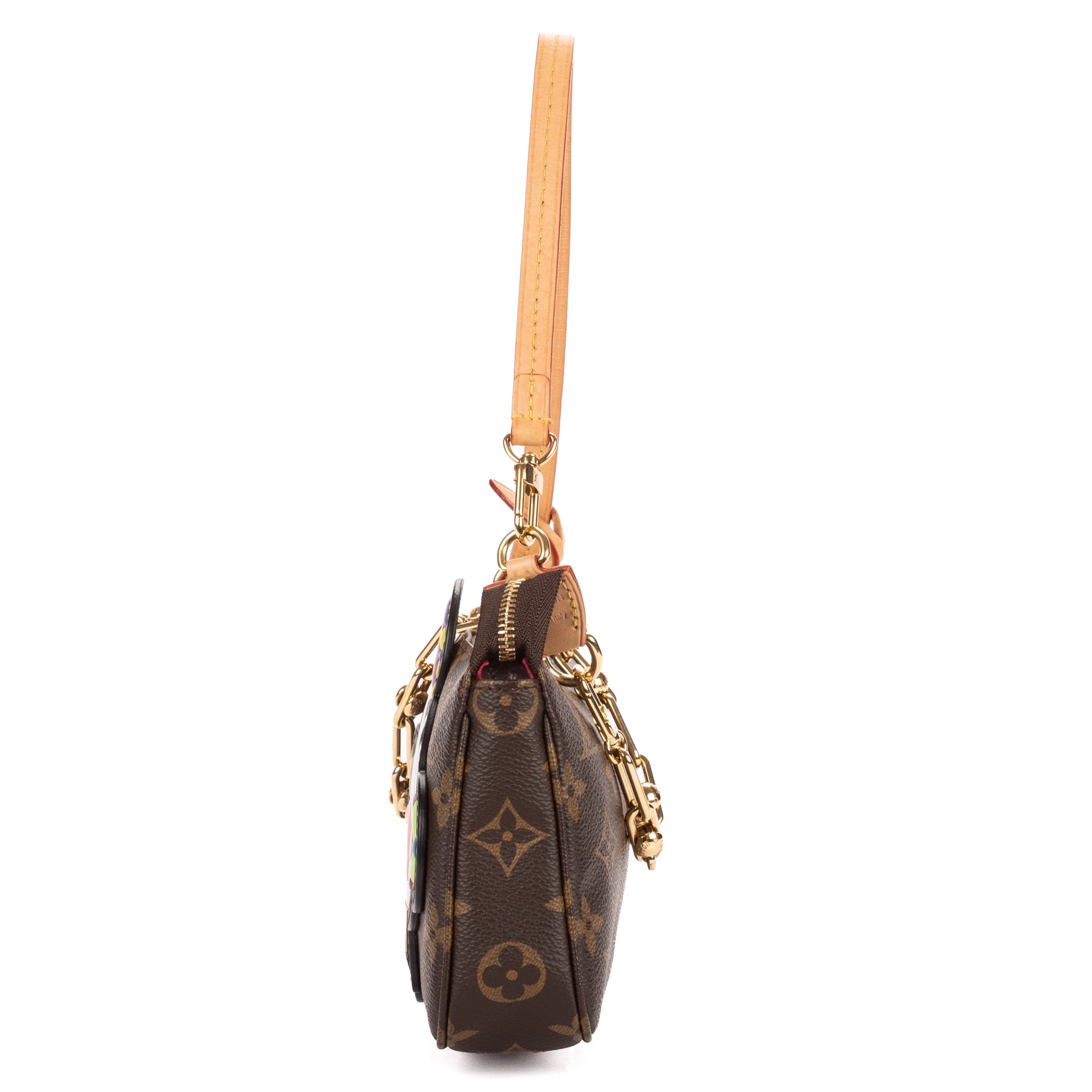 Shoulder Bag x Takashi Murakami Panda Pochette Accessories Brown Monogram Canvas