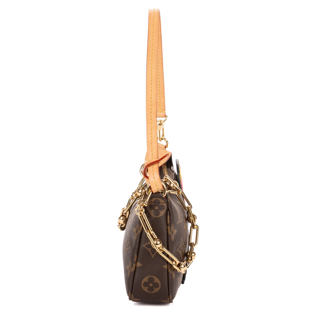 Shoulder Bag x Takashi Murakami Panda Pochette Accessories Brown Monogram Canvas