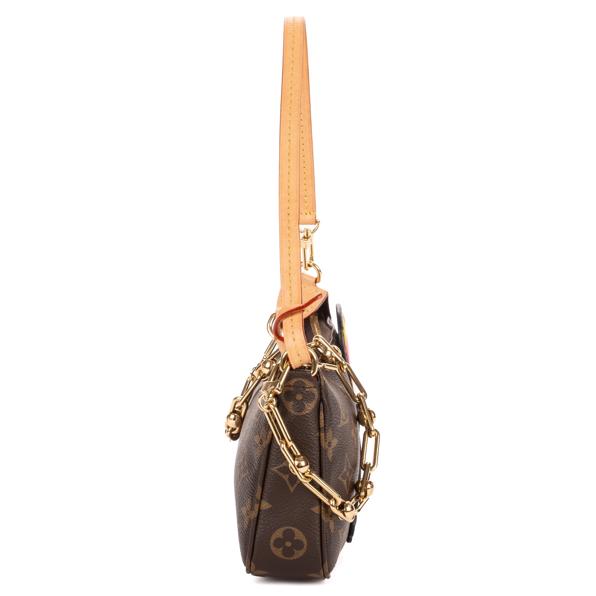 Shoulder Bag x Takashi Murakami Panda Pochette Accessories Brown Monogram Canvas